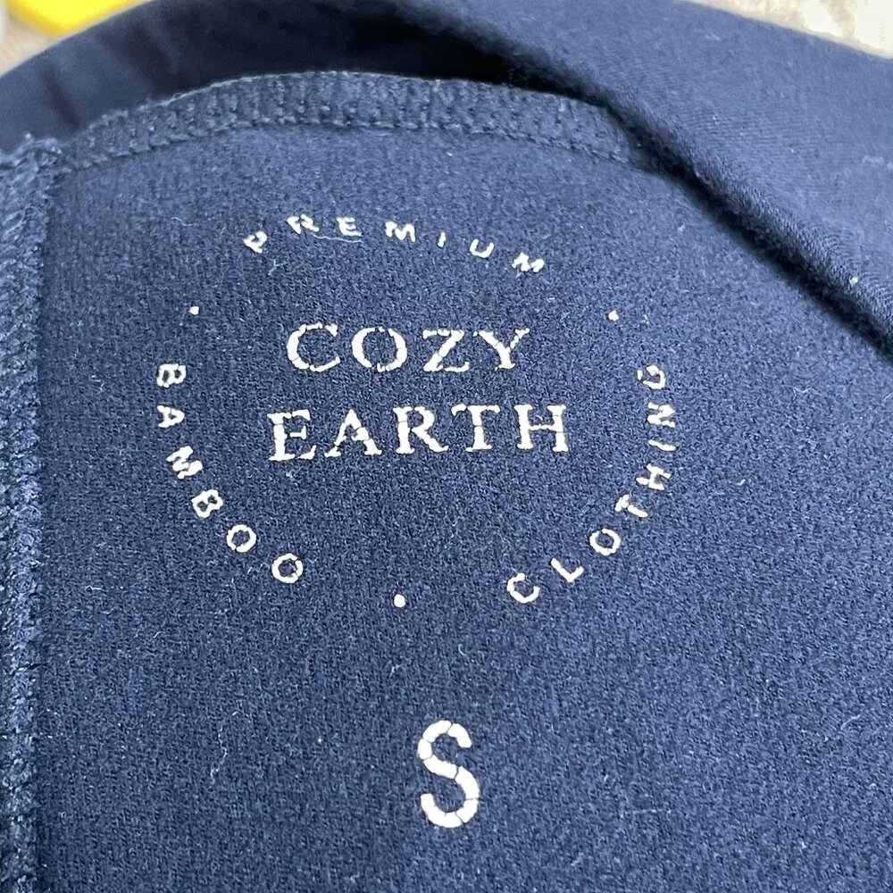 Cozy Earth Bamboo Jogger Pants Women's Size Small Navy Lounge Luxe Comfort - Picture 11 of 11